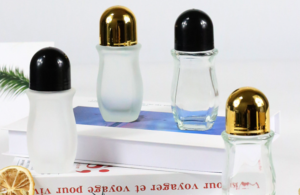 50 мл Многоразовые большие стеклянные флаконы с роликом, тройное уплотнение, роллер-дозатор для эфирных масел и средств личной гигиены