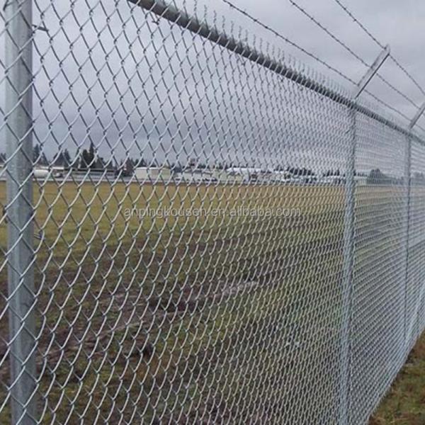 Metal Frame 5 Foot Plastic Coated Chain Link Fencing with and Low Carbon Steel Wire
