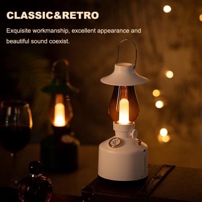 0.2W 1600k Bluetooth Speaker Portable Night Lights Retro Multifunctional For Camping