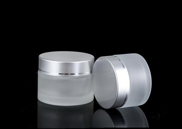 5g 10g 15g 20g 30g 50g Wide Mouth Matte Empty Facial Glass Cream Lotion Jar with White Black Gold Lid