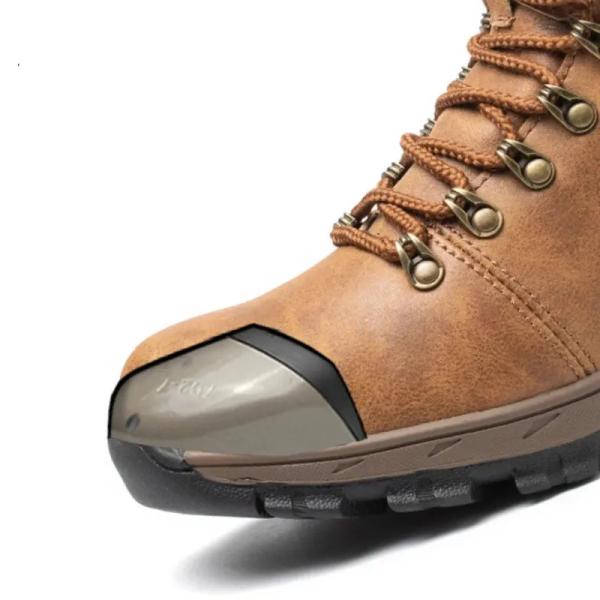 Chaussures de sécurité industrielles en cuir Nubuck Chaussures à chapeau pour hommes