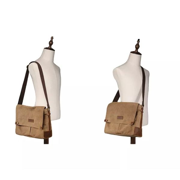 Ссадина винтажной кожаной водоустойчивой сумки посыльного анти- прочная