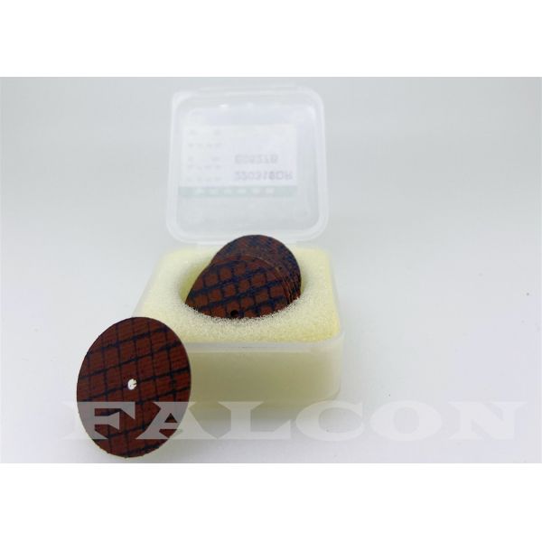 Red Dental Diamond Discs 0.2mm 0.3mm Thick Reinforced Cutting Wheel For All Ceramics