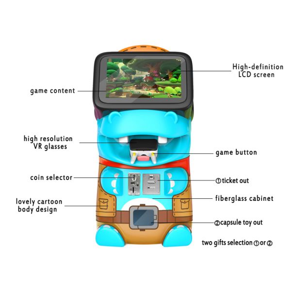 Cuty Children Coin Operated Vr Machine Virtual Reality Bear Baby Simulator Kid Arcade