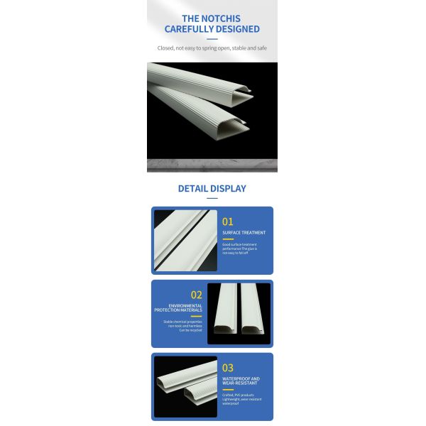 PVC Wiring Ducts Cable Duct Wiring Duct PVC Network Cable Trunking Manufacture Plastic Profiles Customized