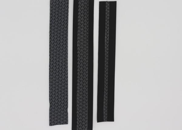 Non - Lock Slider Open End Water Resistant Zipper Reflective Zipper Tape For Bags