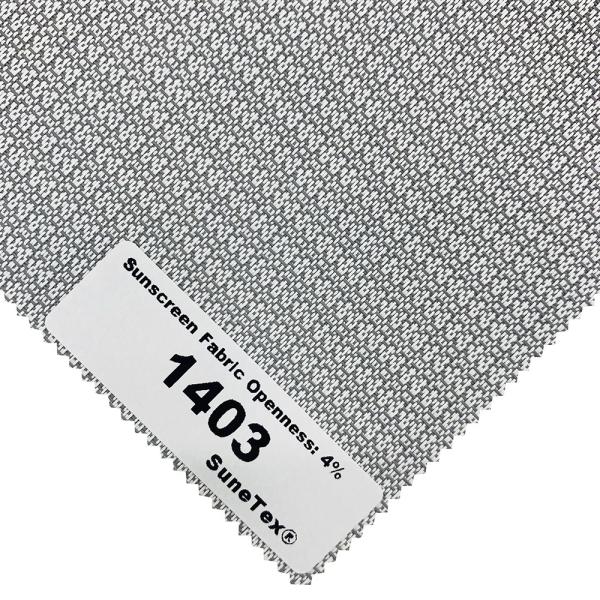 Grey White Blackout Roller Blind Polyester Sunscreen Fabric Eco 50x40