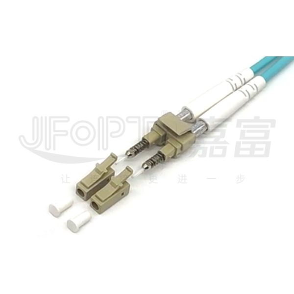 Гибкого провода мультимодный 50/125 3.0mm LSZH оптического волокна LC-LC Aqua двухшпиндельного