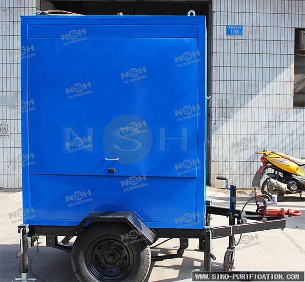 Máquina da desidratação do óleo do transformador da tampa da prova do tempo para o transporte da subestação