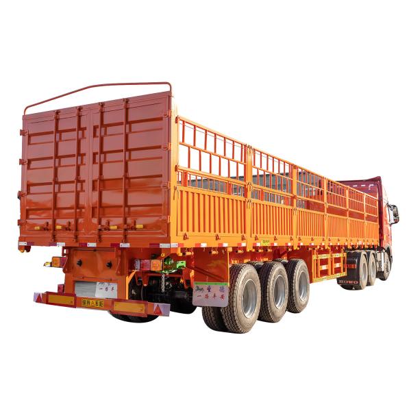 12/16 Tire Number 2/3/4 Axles Warehouse Sidewall Semi Trailer With Jost E100 Landing Gear