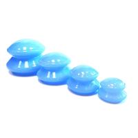 4 PCes differen a terapia colocando ajustam anti copos da massagem do silicone do copo das celulites limpam copos da sução para a massagem facial do corpo