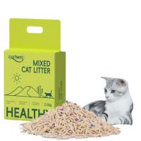 Cheap Easy To Scoop Low Tracking Mixed Tofu Bentonite Cat Litter For Multiple Cat Family
