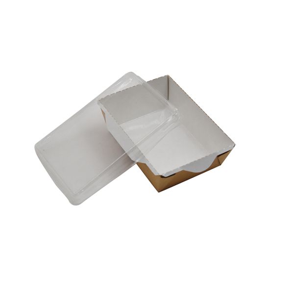 Custom Eco-Friendly Disposable Kraft Chicken Lunch Paper Box For Hot Food And Fruits