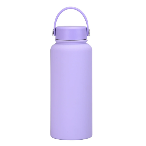 New Stainless Steel Sports Water Bottle Large-capacity 1L American Wide-mouth Insulated Flask Portable Outdoor Customized Water Cup
