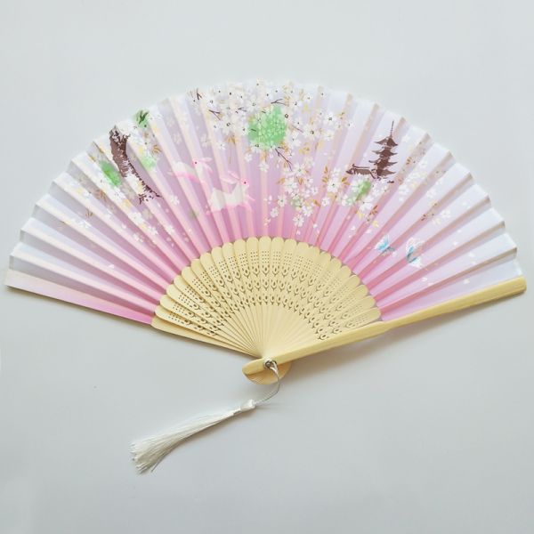 [I AM YOUR FANS] Japanese Bamboo Fans Wholesale Bamboo Folding Fan for Wedding