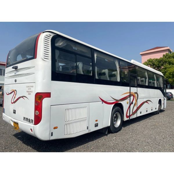 Used Bus And Coach Luggage Compartment 2 Doors 53 Seats Sealing Window With A/C Left Hand Drive Higer Bus KLQ6129