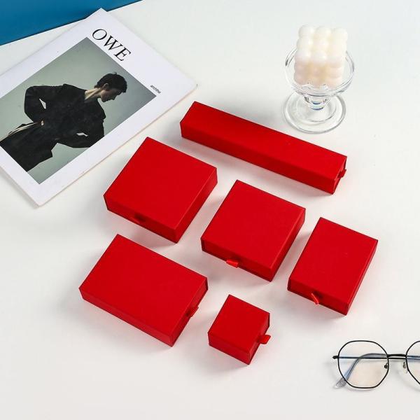 Cardboard Rigid Ring Earring Necklace Jewelry Watch Gift Box Custom Printing