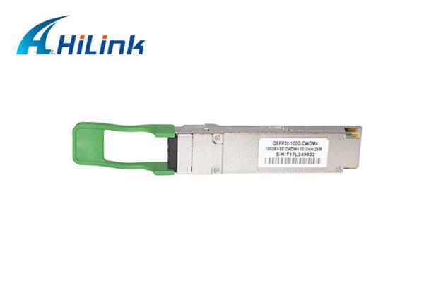 módulo do transceptor da fibra QSFP28 de 100GBase CWDM4 1310nm 2KM