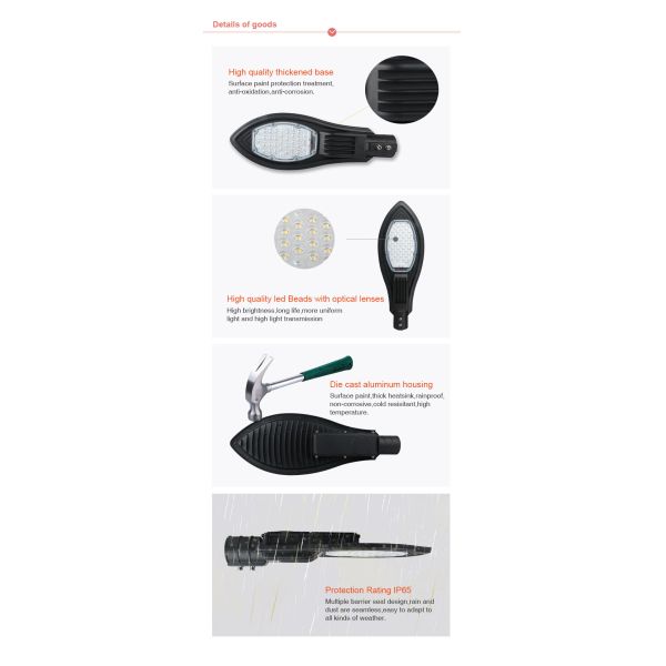 LED Street Light 150W IP65 SMD3030 Chips Outdoor Usage Street Lamp