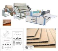 Le PLC de carton a ridé la boîte fabriquant le visage simple 1600mm d'usine automatique