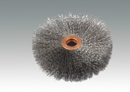 Knotted wheel brushesk with shan