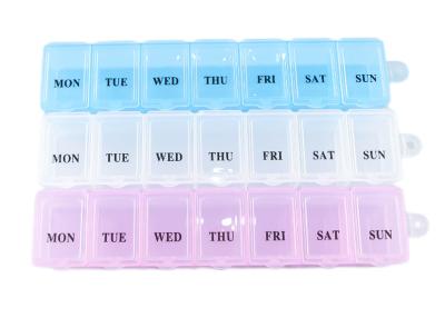 7 Days Weekly Pill Box Organizer PP Plastic Material Easy To Carry