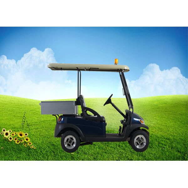 48V Electric 2 seats  Utility Cart With Small Aluminum Box For Luggage