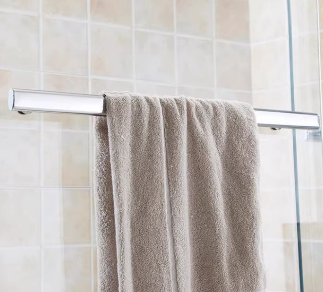Black Matt/ Polishing Silver Stainless Steel Shower Handle Towel Rail
