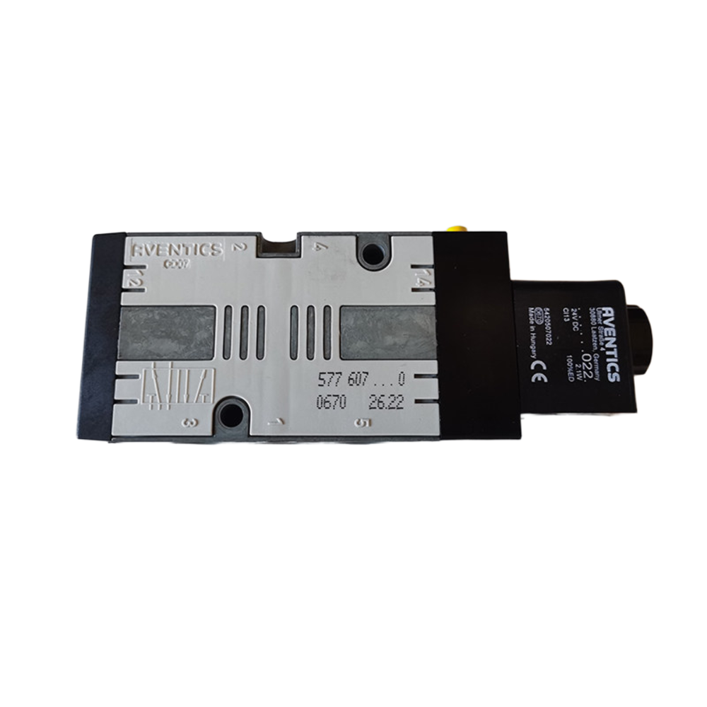 High‑Flow 1400L/min 3/2 NC Air Solenoid Valve AVENTICS 5772070220 24V DC Spring‑Return G1/4 CD07 Industrial Pneumatic Unit