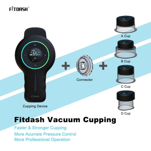 6 Size Cups and Remote Control Vacuum Therapy Machine for Pain Relief Button Function
