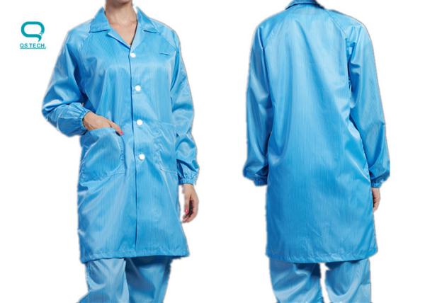 Roupas de trabalho antiestáticas antiestáticas para sala limpa, macias, confortáveis ​​e resistentes ao desgaste