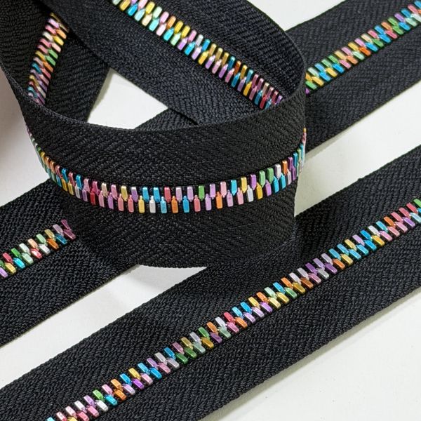 Full Bodied Teeth Aluminum Zipper Size 5 Eco Friendly Colorful Zipper