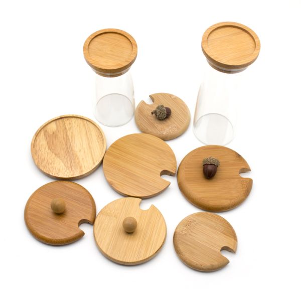 Capa de frasco de albañil -Capa de madera personalizada para frasco de cristal de albañil