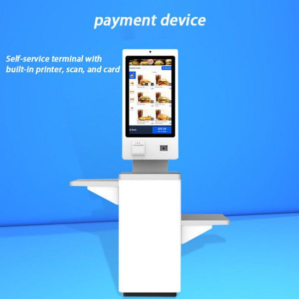15.6 inch Foodservice Interactive Burger King Self Order Kiosk Touch Screen Interactive Kiosk