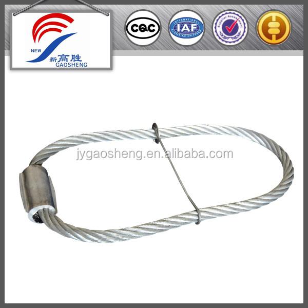 Boucle de levage préfabriquée en béton pour le levage de fil Ancrage Ovale Sling de câble en acier