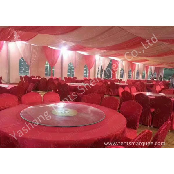 Clear Top / Wall Cover Hard Aluminum Alloy Frame Wedding Tent Water Resistant