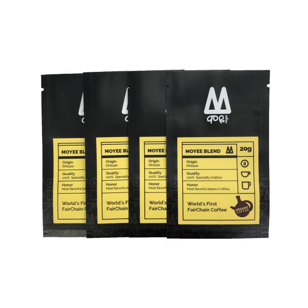 Saco liso do empacotamento de alimento do malote do saco da selagem de três lados para o café Bean Plastic Bag Printing dos doces