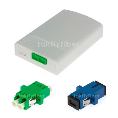 FTTH 2 Port Fiber Termination Box 24 Ports Fiber Splitter Distribution Box Indoor Outdoor