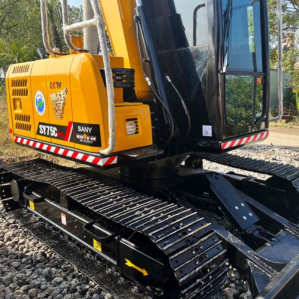 43kw Used Sany Excavator Sy75 Second Hand Diggers 7ton Hyraulic Crawler Construction
