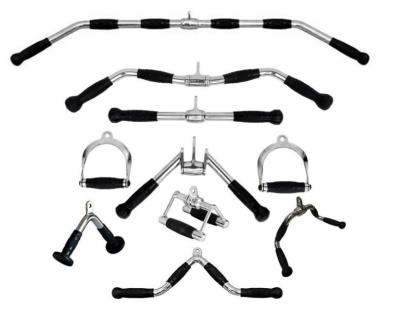 triceps v bar, tricep press down v bar attachment, tricep V-bar with rubber handgrips