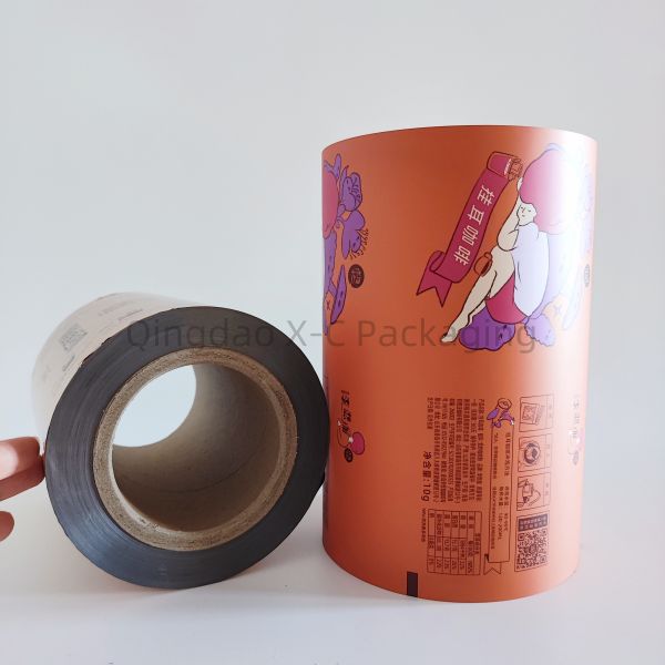 Envases de película laminada transparente para envasado en polvo de frutos secos