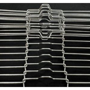 SS304 Ladder Wire Mesh Chocolate Conveyor Belt Open Structure for Even Cooling Non-Stick Surface Easy Clean Bakery Pizza