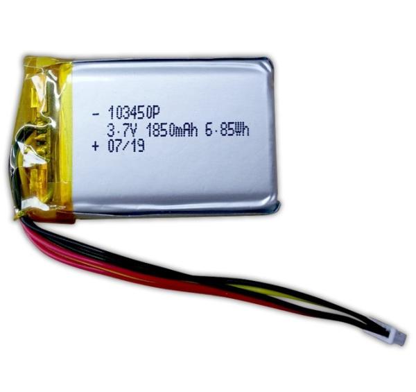 BAKTH-103450P-1S1P 3.7V 1850mAh batterie au lithium polymère pour détecteurs et capteurs