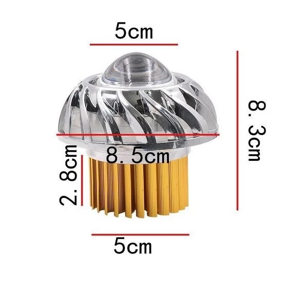 3000lm 30w Motorcycle Headlight Angel Eyes High Low Beam