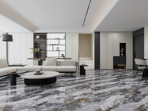 Polished Sintered Stone Slabs 1200x1200mm Wear-Resistant
