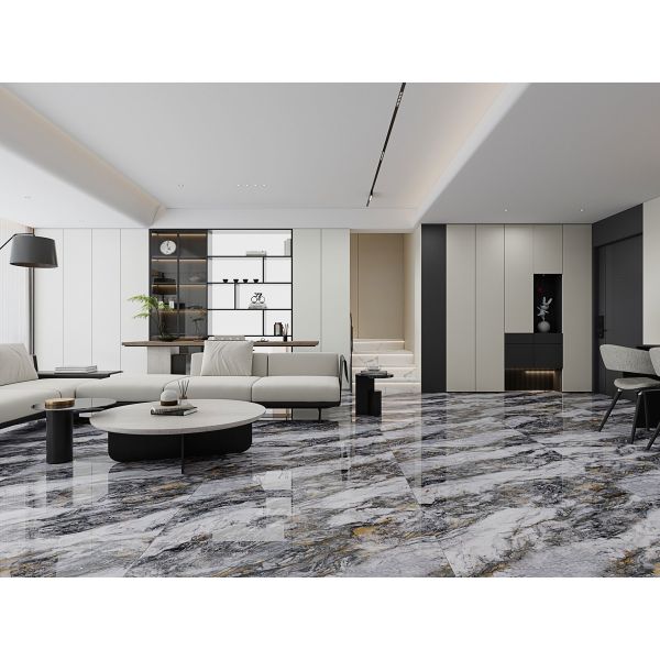 Polished Sintered Stone Slabs 1200x1200mm Wear-Resistant