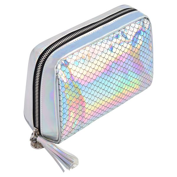 Large Luxury Cosmetic Bags Leather Cosmetic Case 20X7X14CM