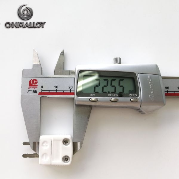 Male Jack K Type Ceramic 500℃ Thermocouple Connector Fast Response High Accuracy