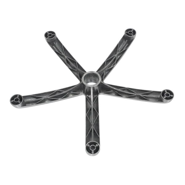 Base de chaise de bureau 5 étoiles, technologie de moulage intégré en alliage d'aluminium poli avec un diamètre de 500 mm