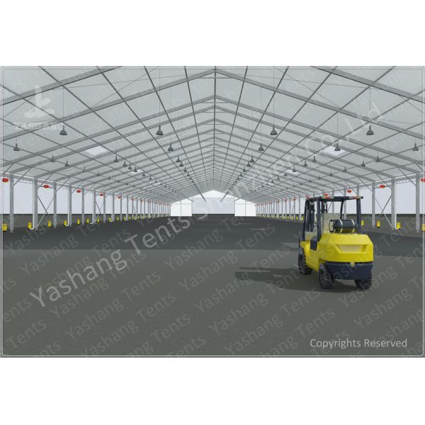 Aluminium Frame Marquee Large Storage Tents Flame Retardant 40M x 140M
